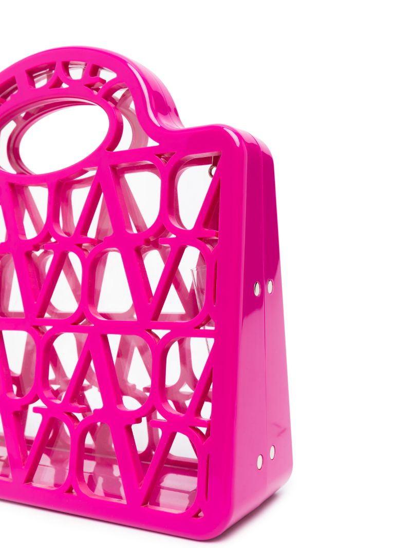 Pink Mini Le TroisiÃ_x0083_Â¨me Cut-out Tote Bag