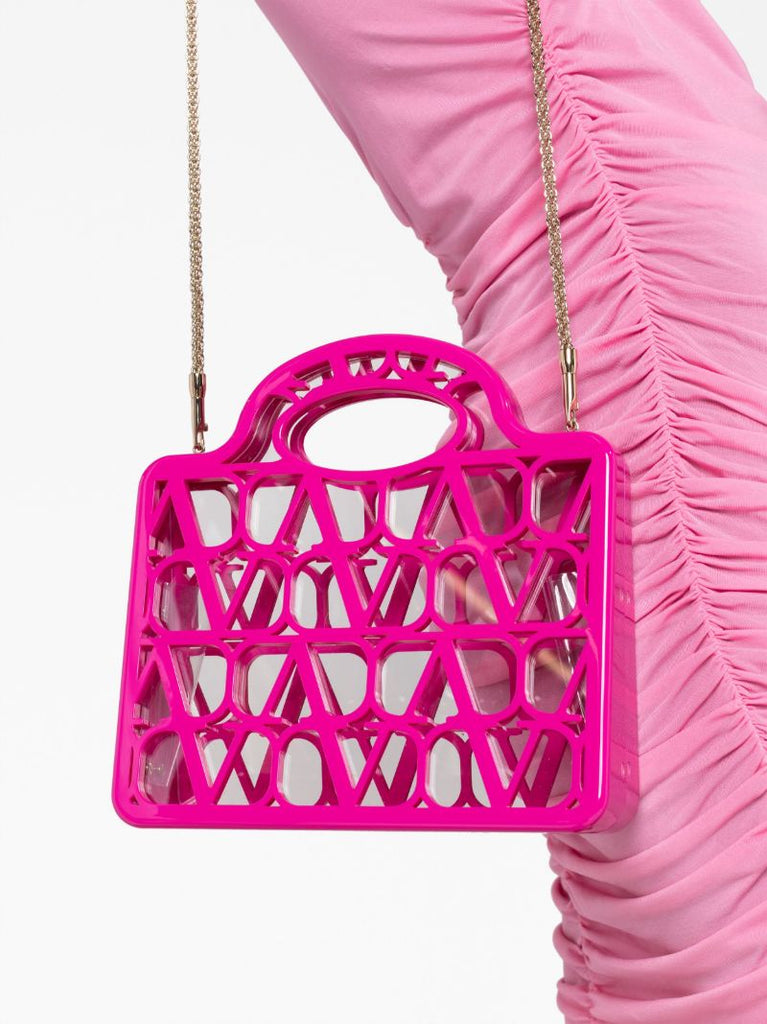 Pink Mini Le TroisiÃ_x0083_Â¨me Cut-out Tote Bag
