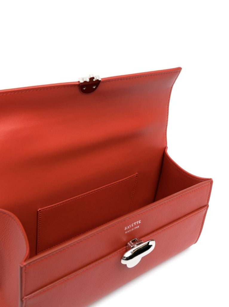 Red Symmetry Pochette Tote Bag
