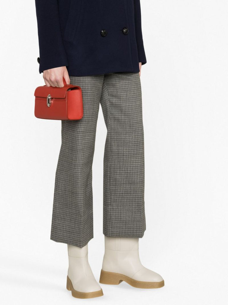 Red Symmetry Pochette Tote Bag