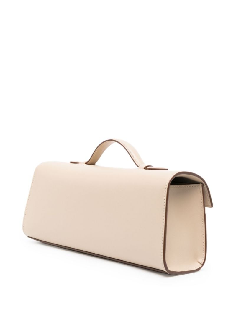 Neutral Symmetry Pochette Leather Tote Bag