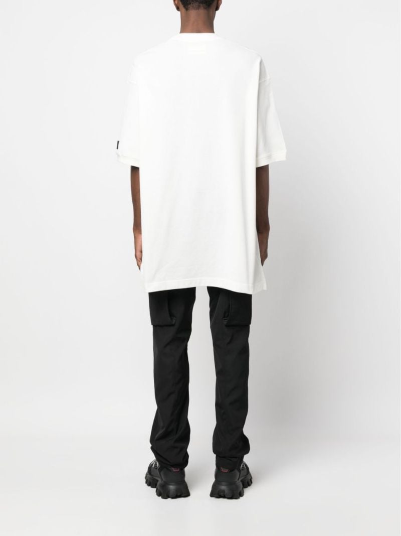 White Crepe Pocket Short-sleeve T-shirt