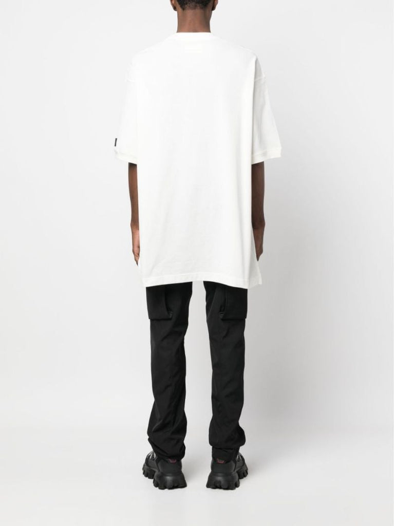 White Crepe Pocket Short-sleeve T-shirt