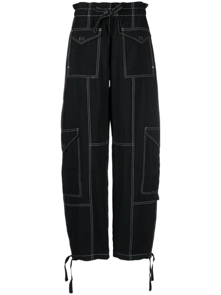 Black Cargo Trousers