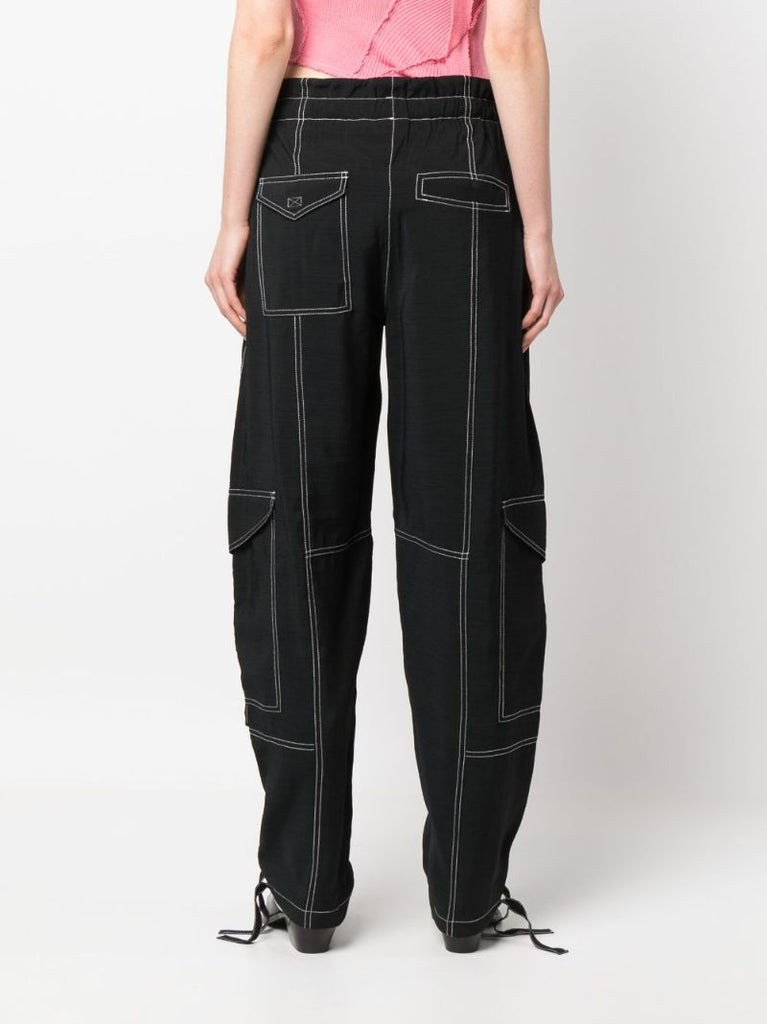 Black Cargo Trousers