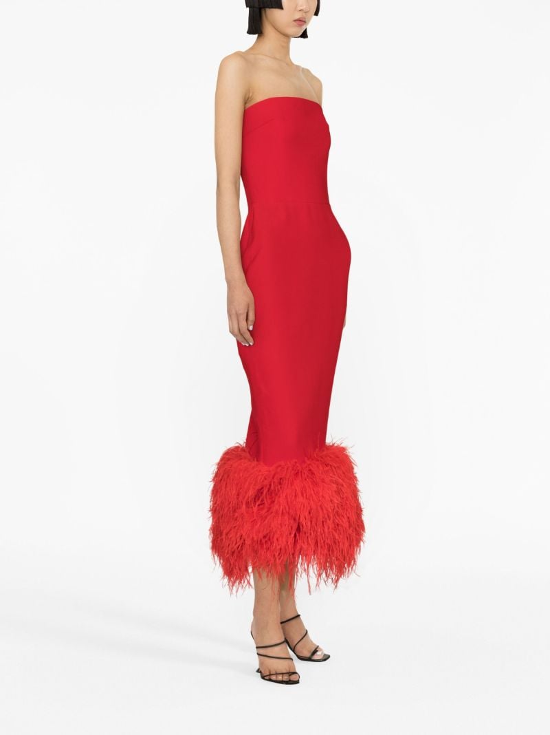 Red Cut-out Halterneck Satin Dress