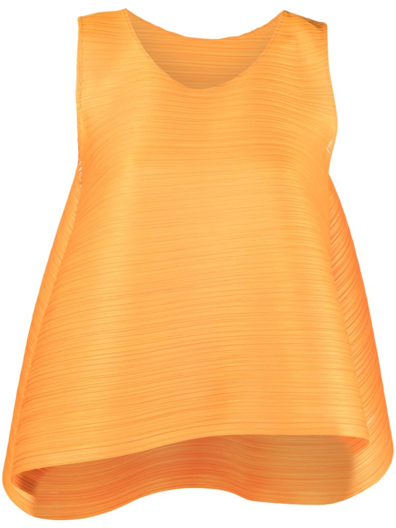 Orange Monthly Colors May PlissÃ© Top