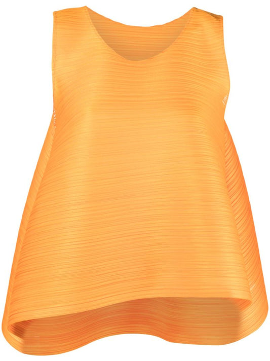 Orange Monthly Colors May PlissÃ© Top