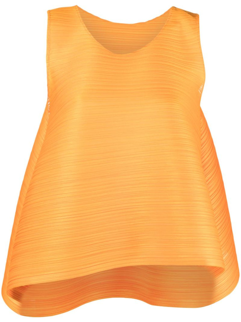 Orange Monthly Colors May PlissÃ© Top