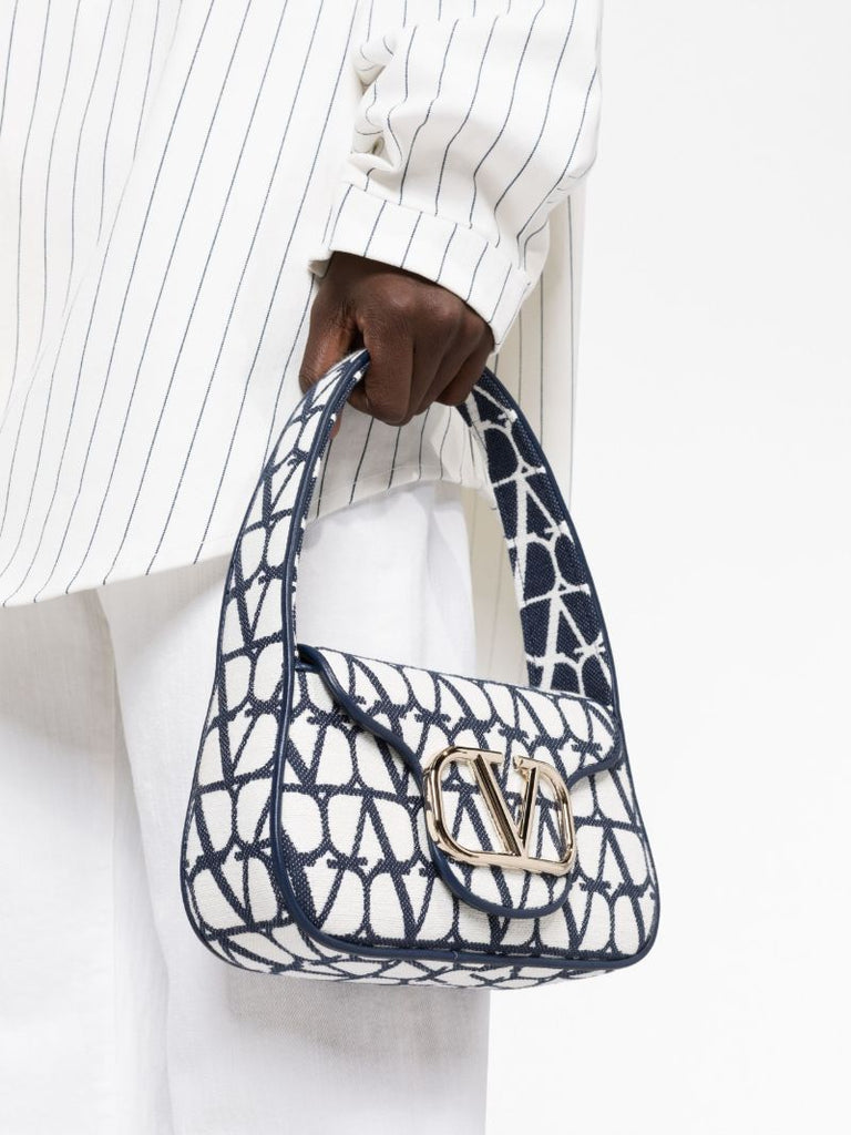 Blue Toile Iconographe Shoulder Bag