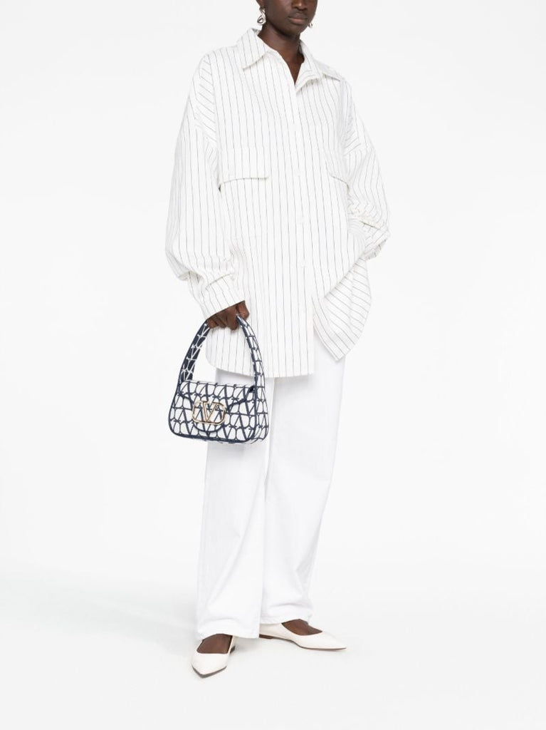 Blue Toile Iconographe Shoulder Bag