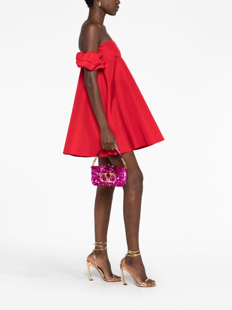 Pink LocÃ_x0083_Â² Small Sequin Shoulder Bag