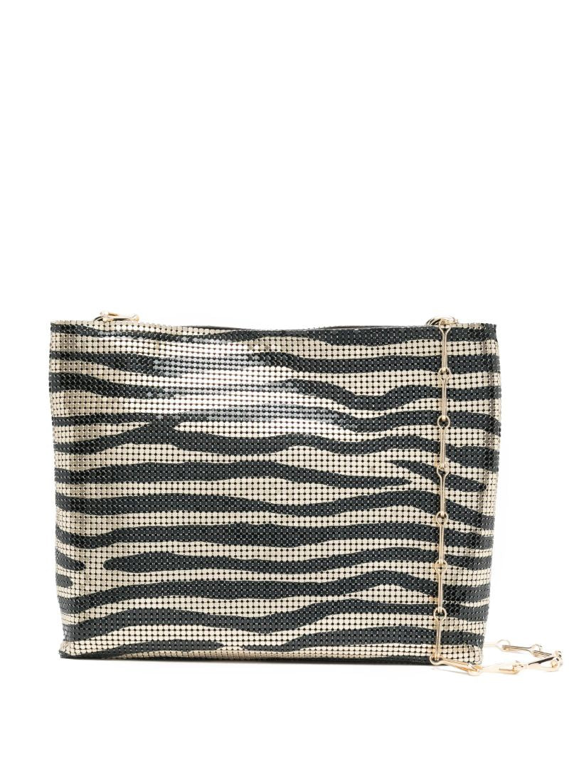 Gold Pixel Tiger-print Cross Body Bag