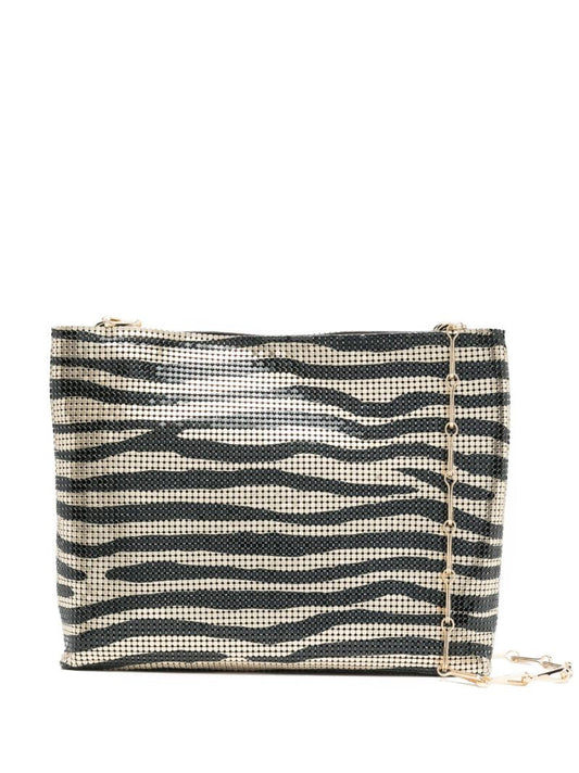 Gold Pixel Tiger-print Cross Body Bag