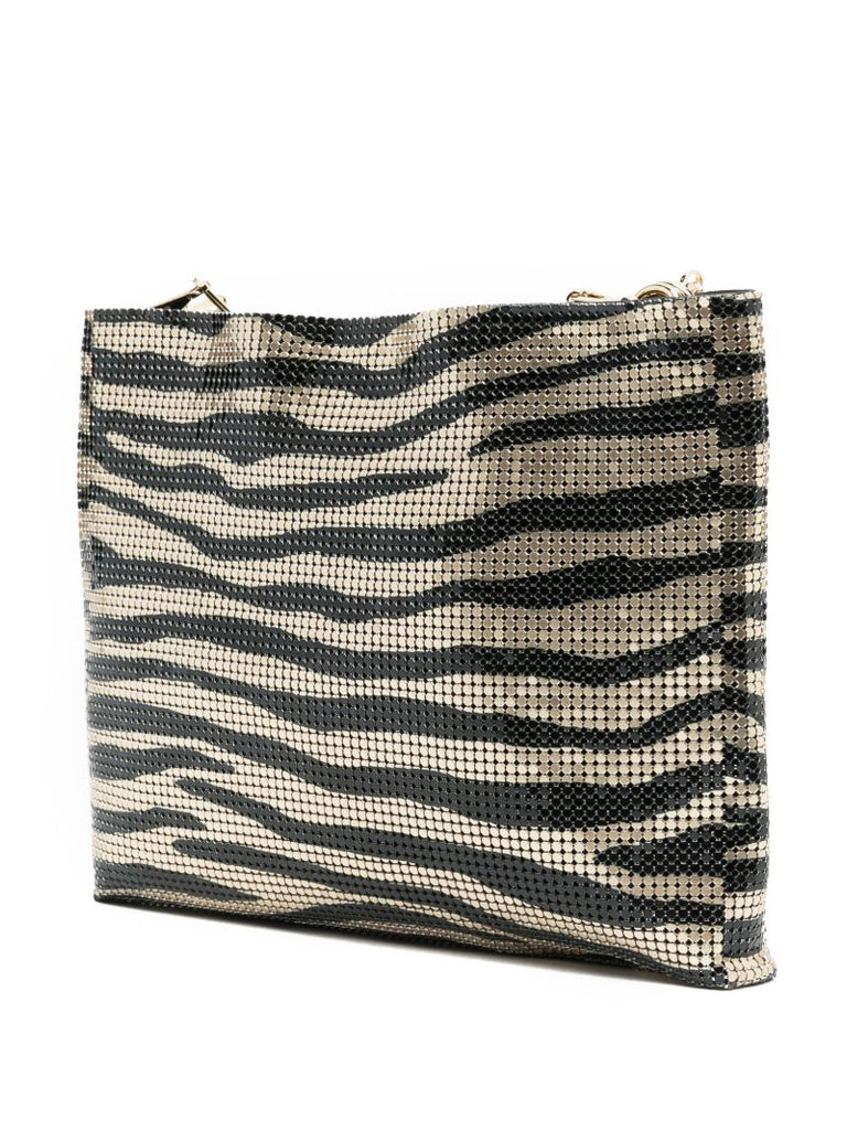 Gold Pixel Tiger-print Cross Body Bag