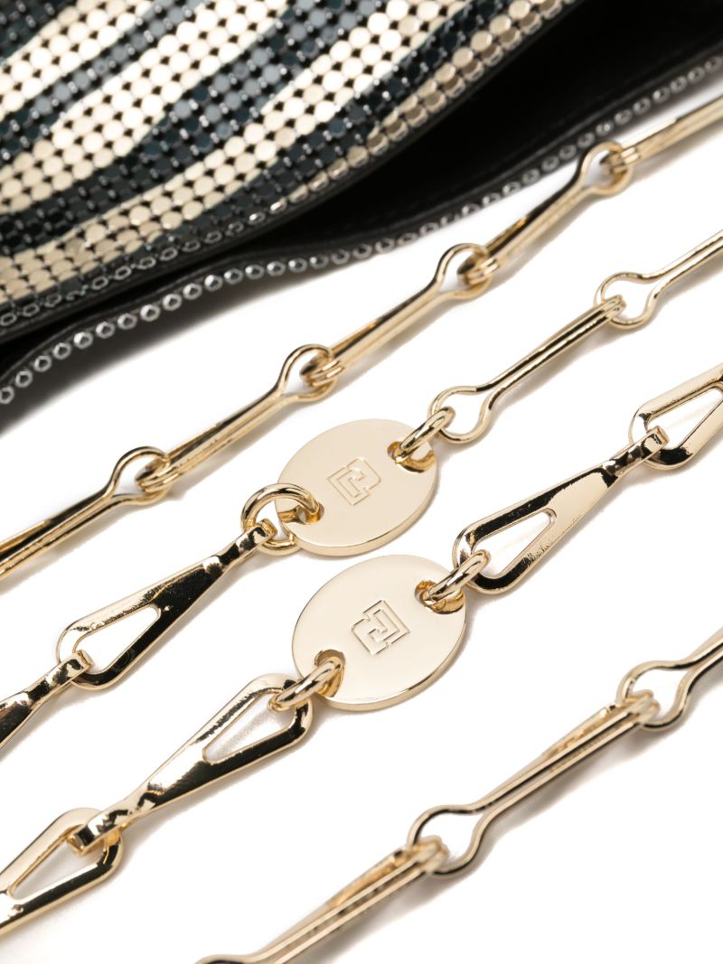Gold Pixel Tiger-print Cross Body Bag