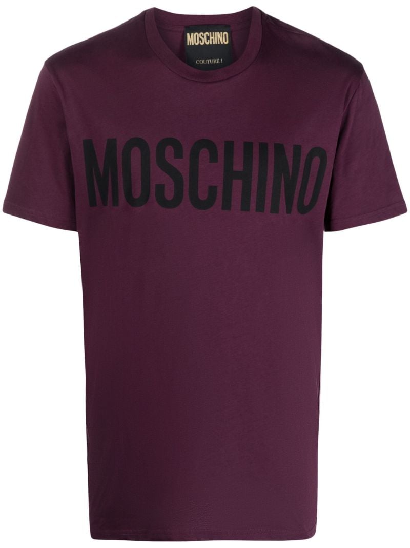 Purple Logo-print T-shirt