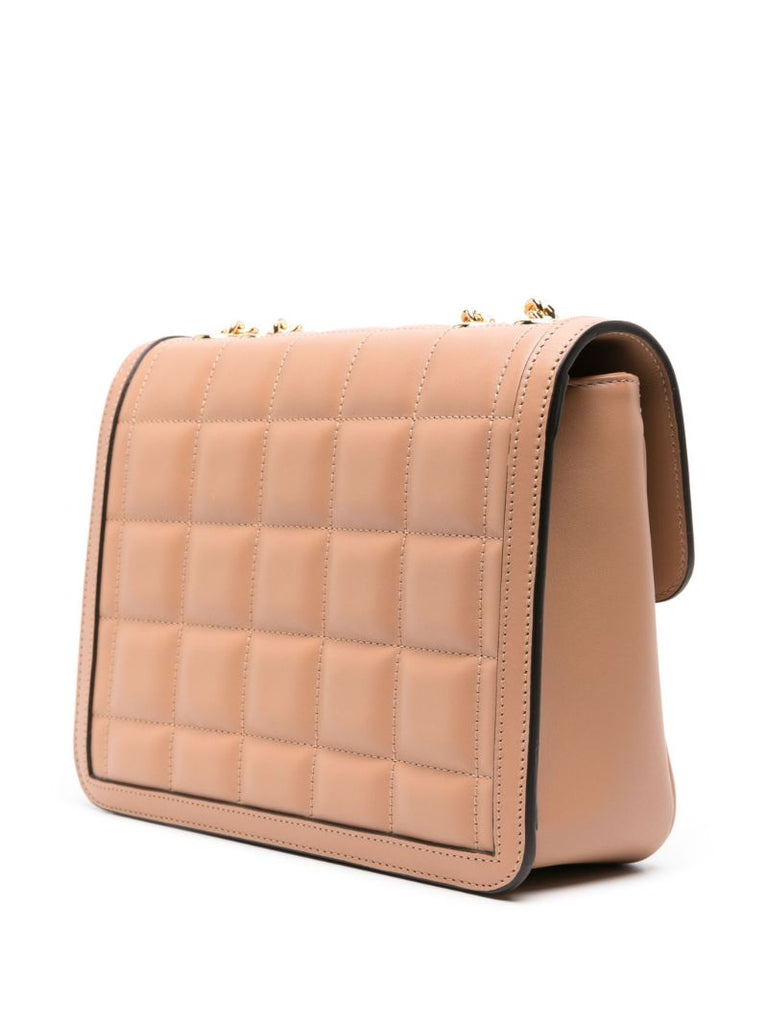 Pink Deco Small Leather Shoulder Bag