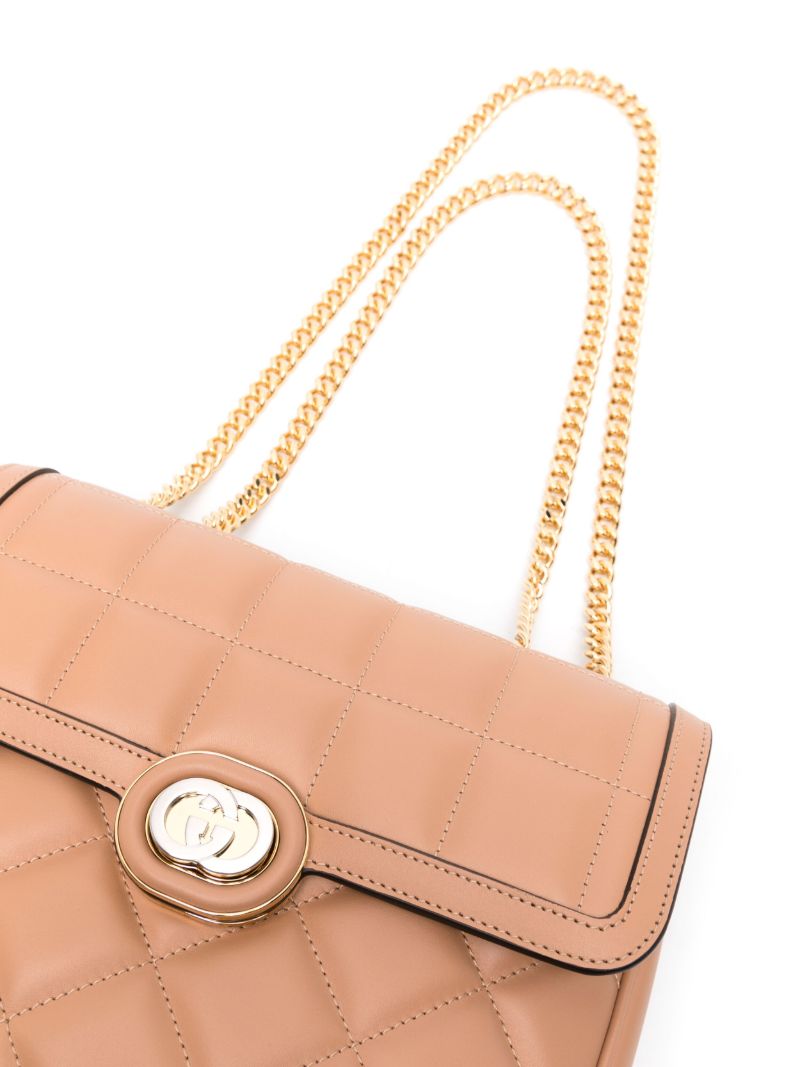 Pink Deco Small Leather Shoulder Bag