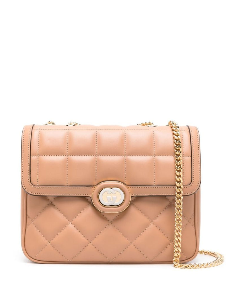 Pink Deco Small Leather Shoulder Bag