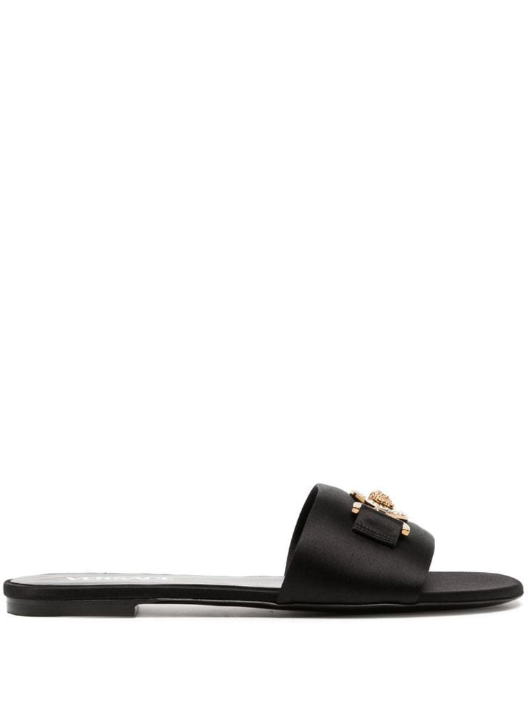 Black La Medusa Flat Sandals