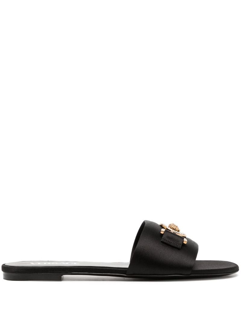 Black La Medusa Flat Sandals