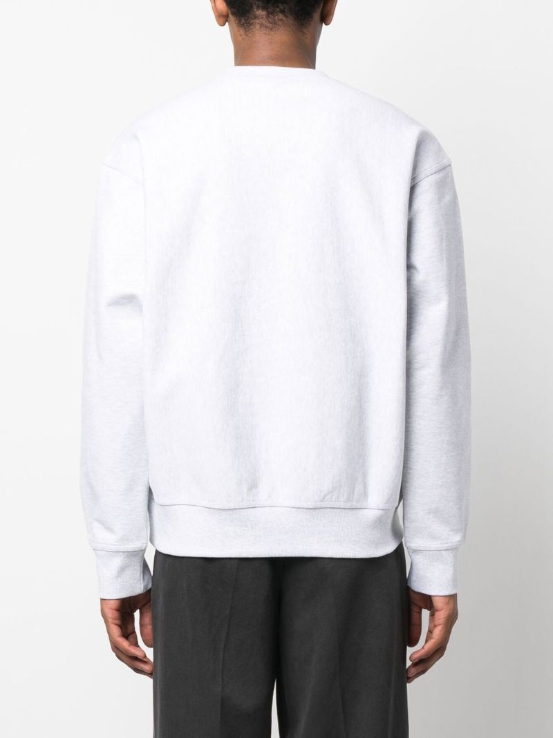 White Locker Embroidered Sweatshirt