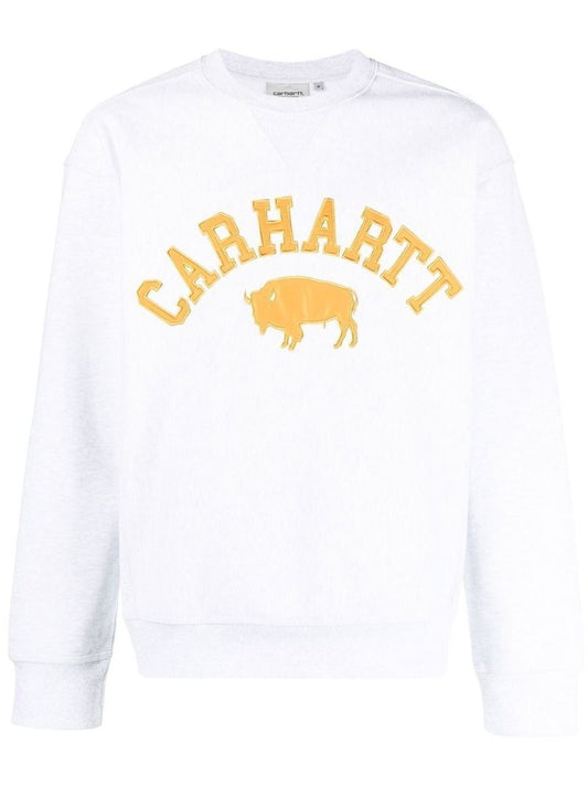 White Locker Embroidered Sweatshirt
