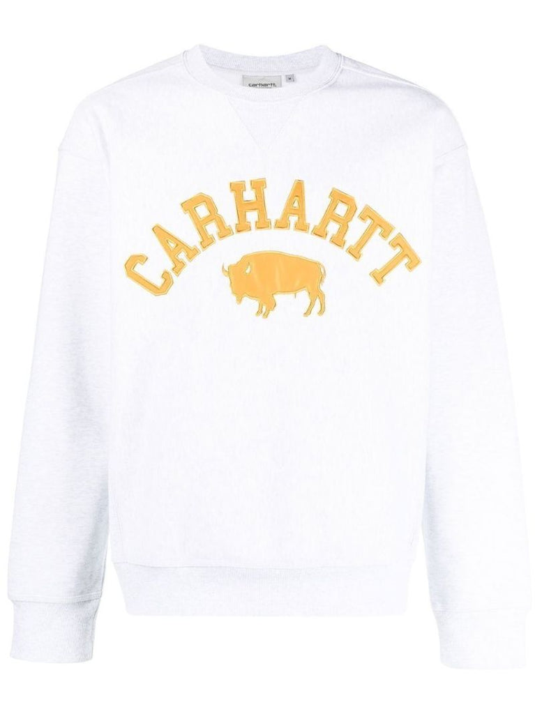 White Locker Embroidered Sweatshirt