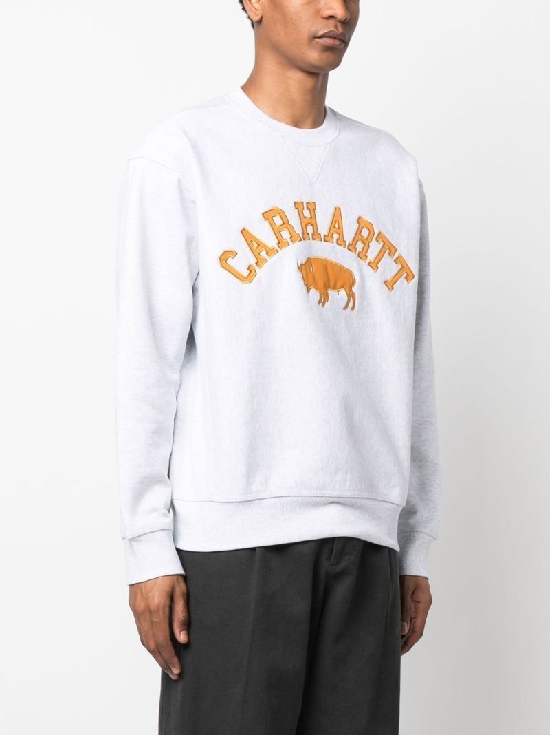 White Locker Embroidered Sweatshirt