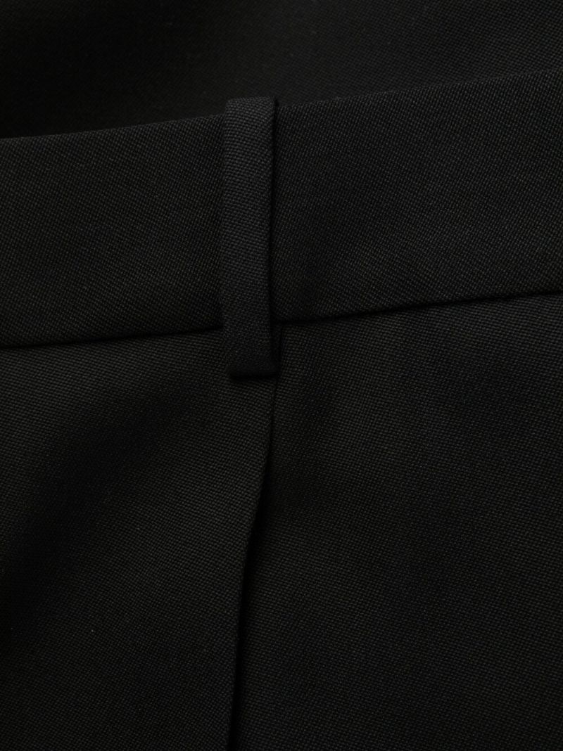 Black Wide-leg Tailored Trousers
