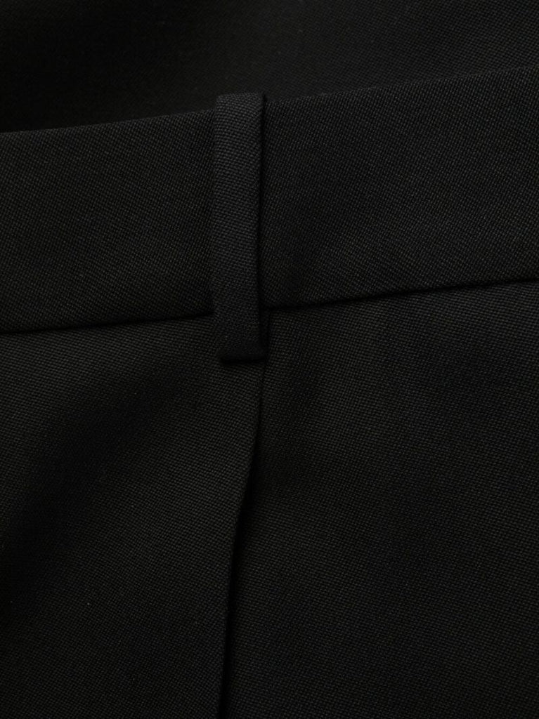 Black Wide-leg Tailored Trousers