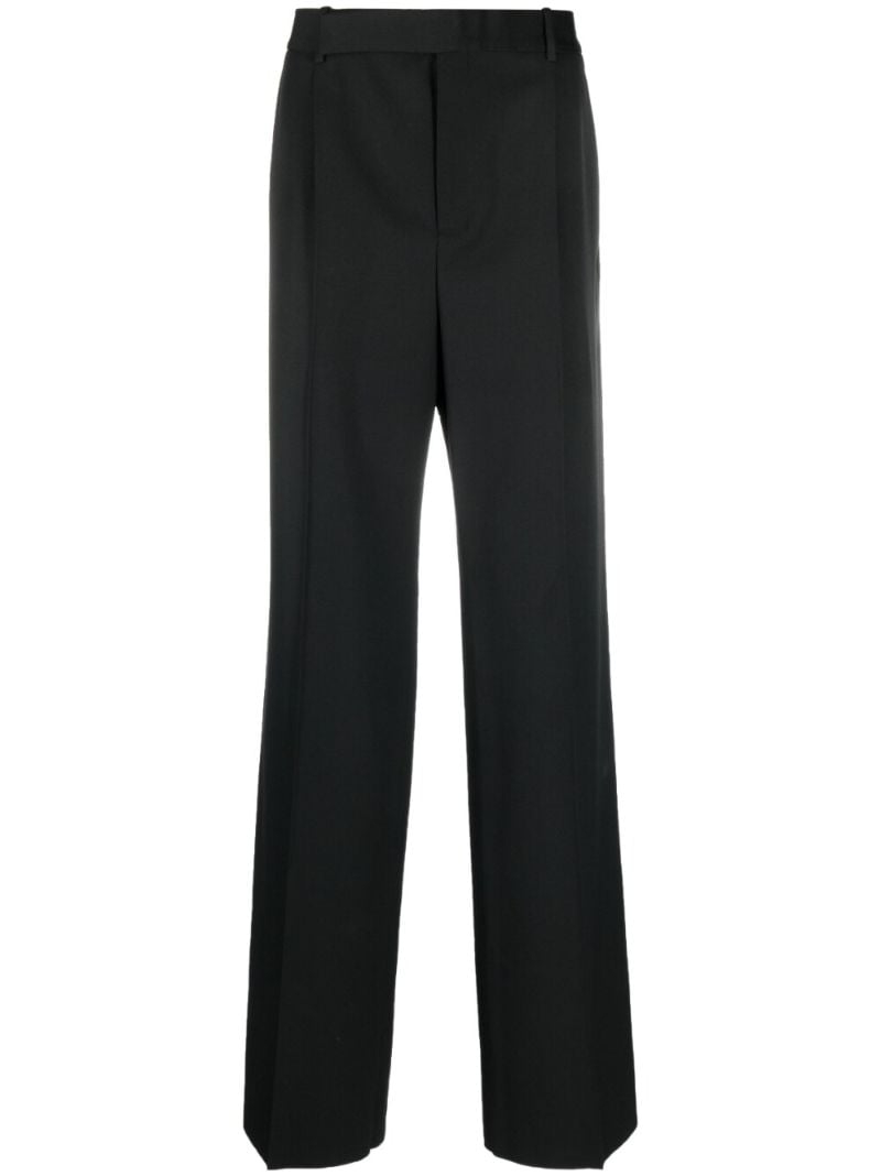 Black Wide-leg Tailored Trousers