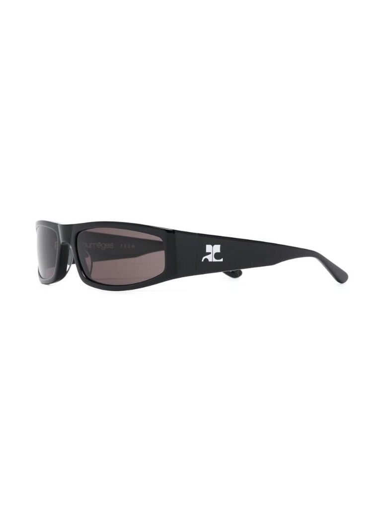 Black Tech Rectangle Sunglasses
