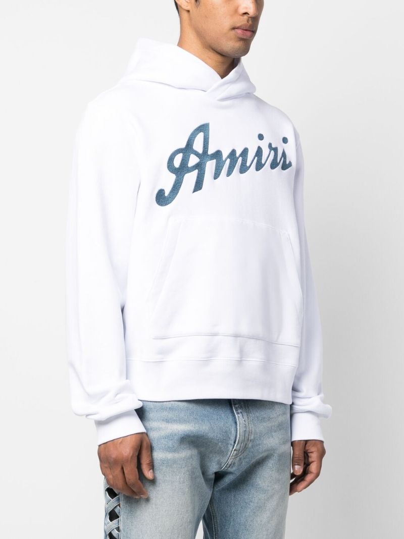 White Graphic Print Hoodie