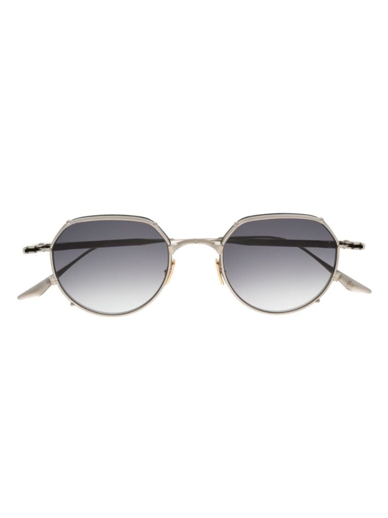 Silver-tone Fontainebleu Round Sunglasses