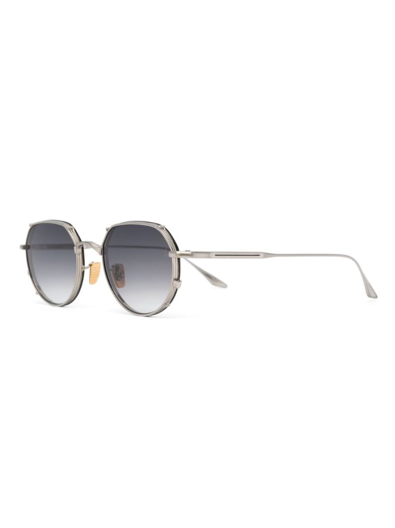 Silver-tone Fontainebleu Round Sunglasses