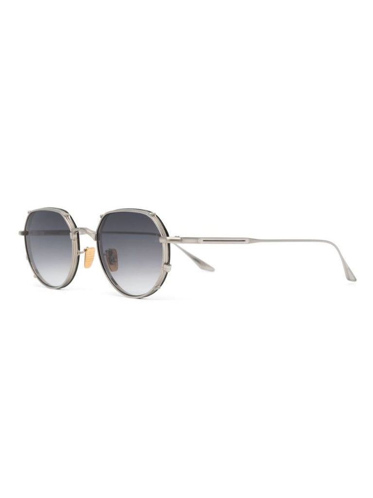 Silver-tone Fontainebleu Round Sunglasses