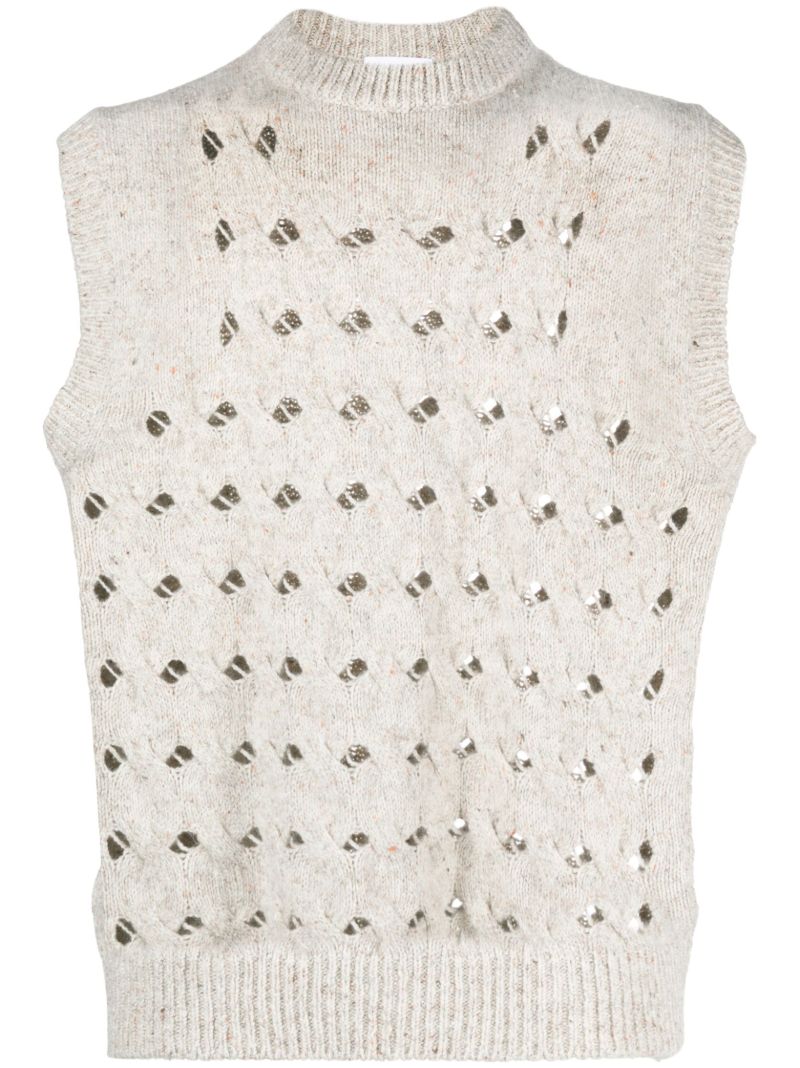 Neutral Toby Knitted Vest