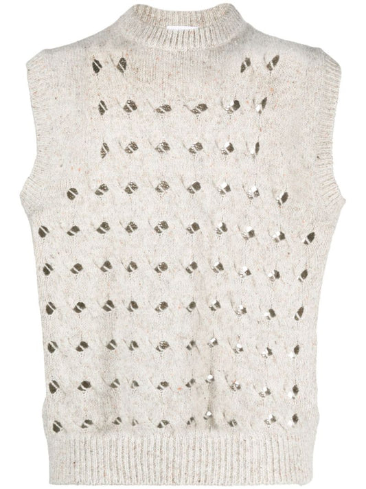 Neutral Toby Knitted Vest