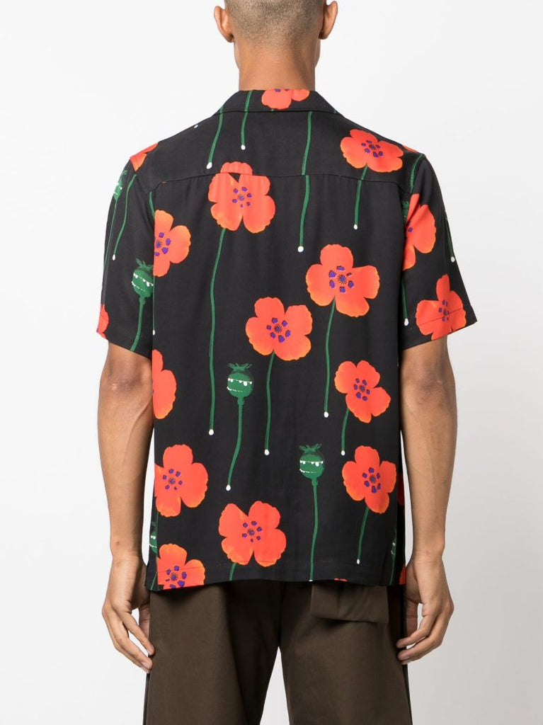 Black Orson Floral-print Shirt