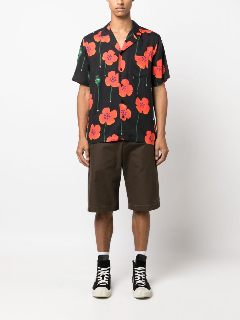 Black Orson Floral-print Shirt