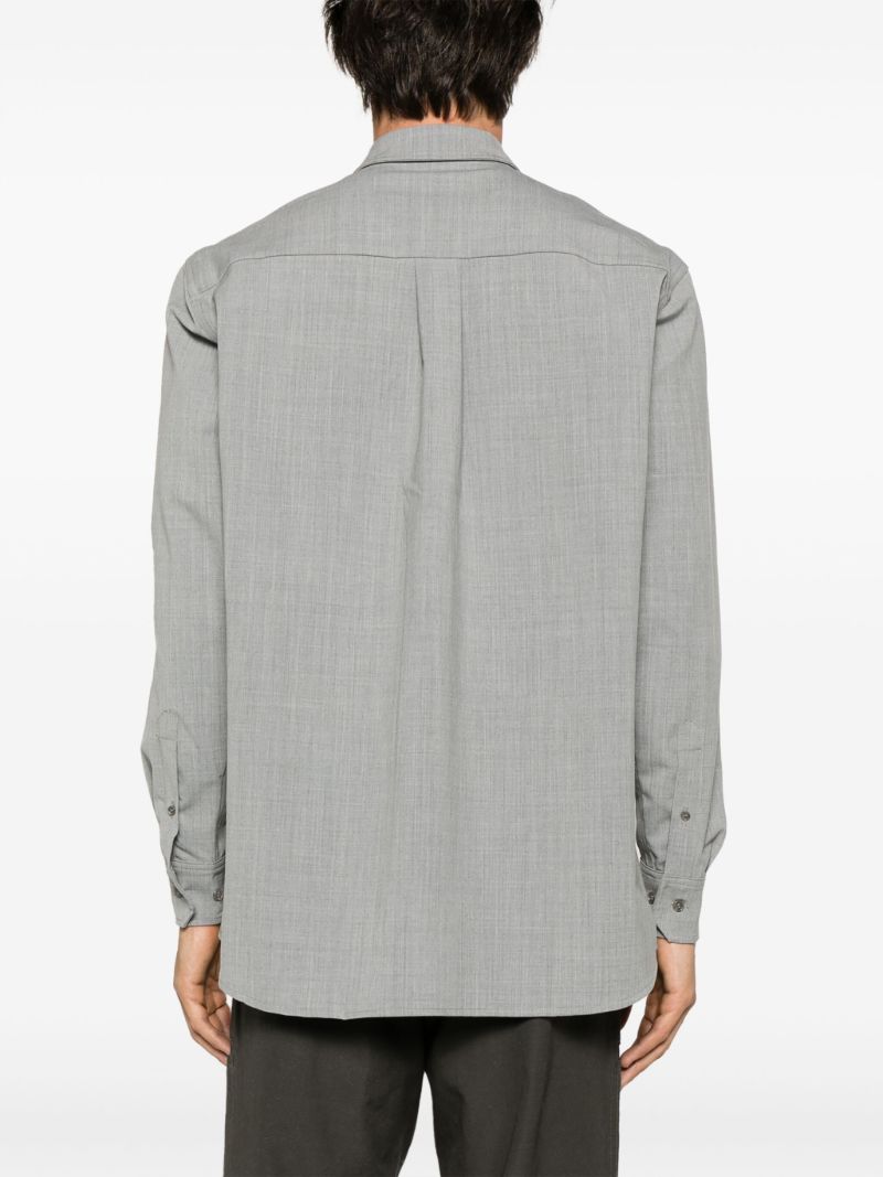 Grey Damon Embroidered Shirt