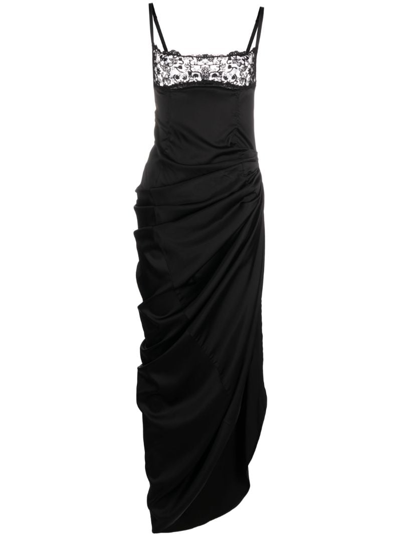 Black La Saudade Longue BrodÃ_x0083_Â©e Maxi Dress