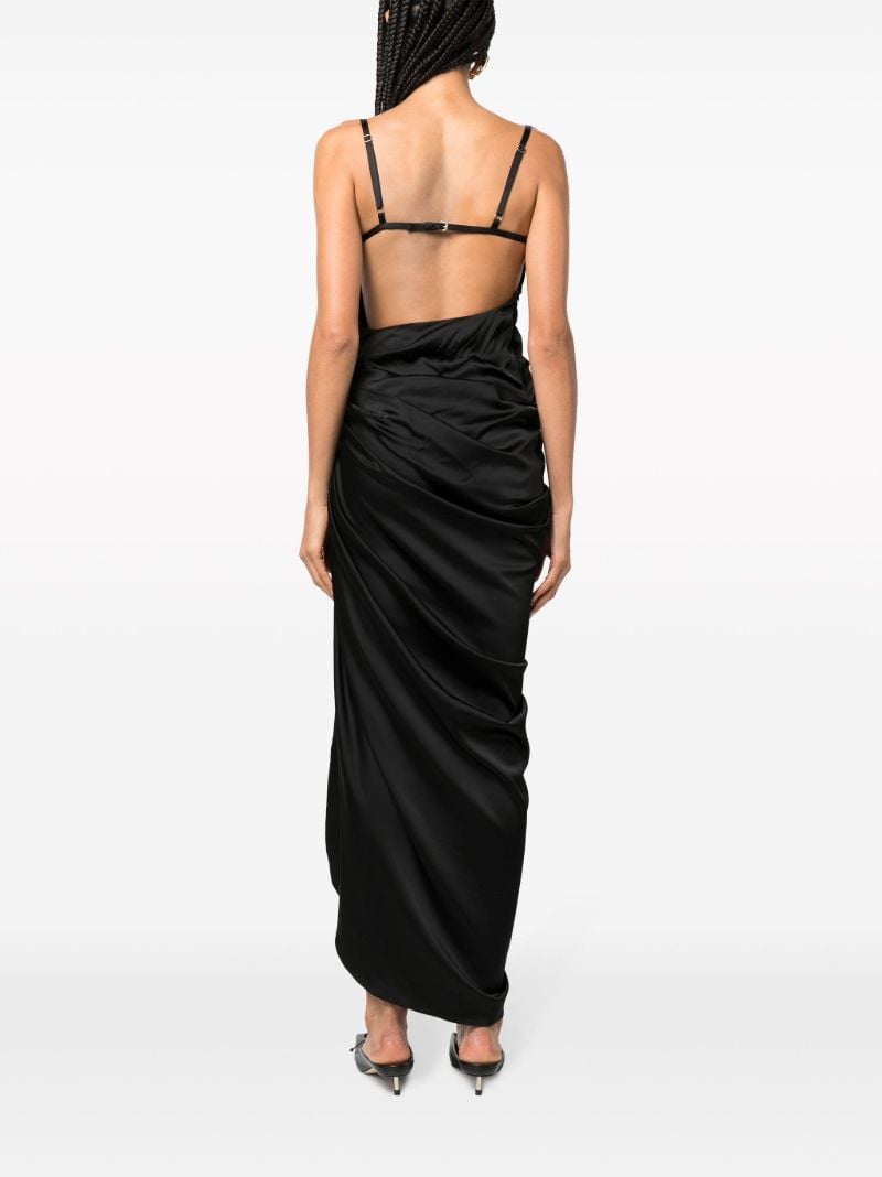 Black La Saudade Longue BrodÃ_x0083_Â©e Maxi Dress