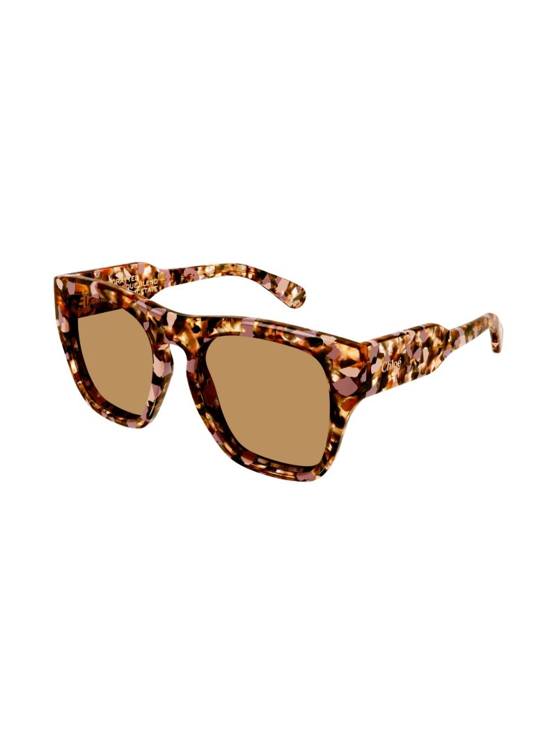 Brown Gayia Square Sunglasses