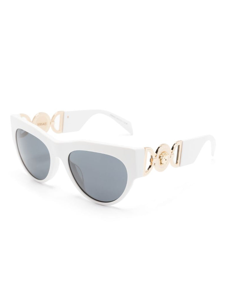 White Medusa Cat Eye Sunglasses