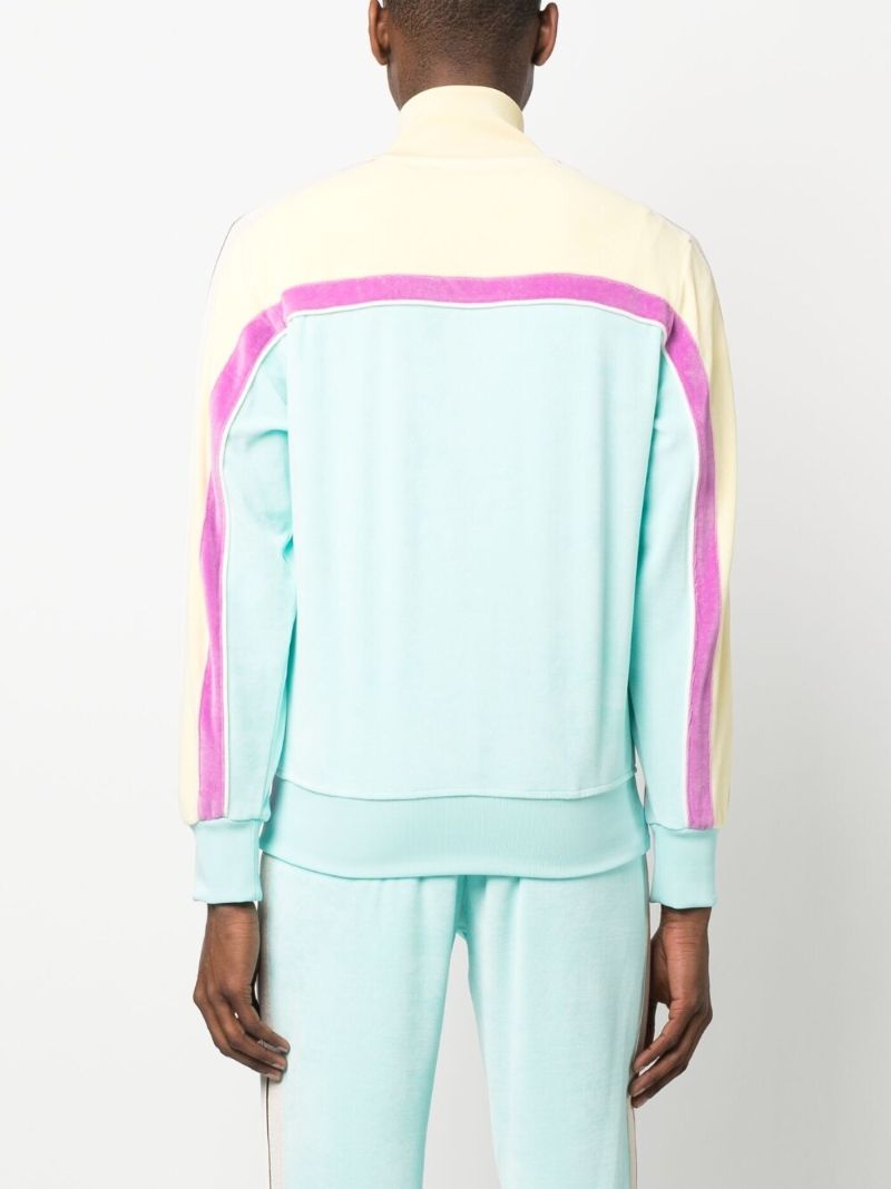Multicolour Colour Block Logo Lightweight Jacket