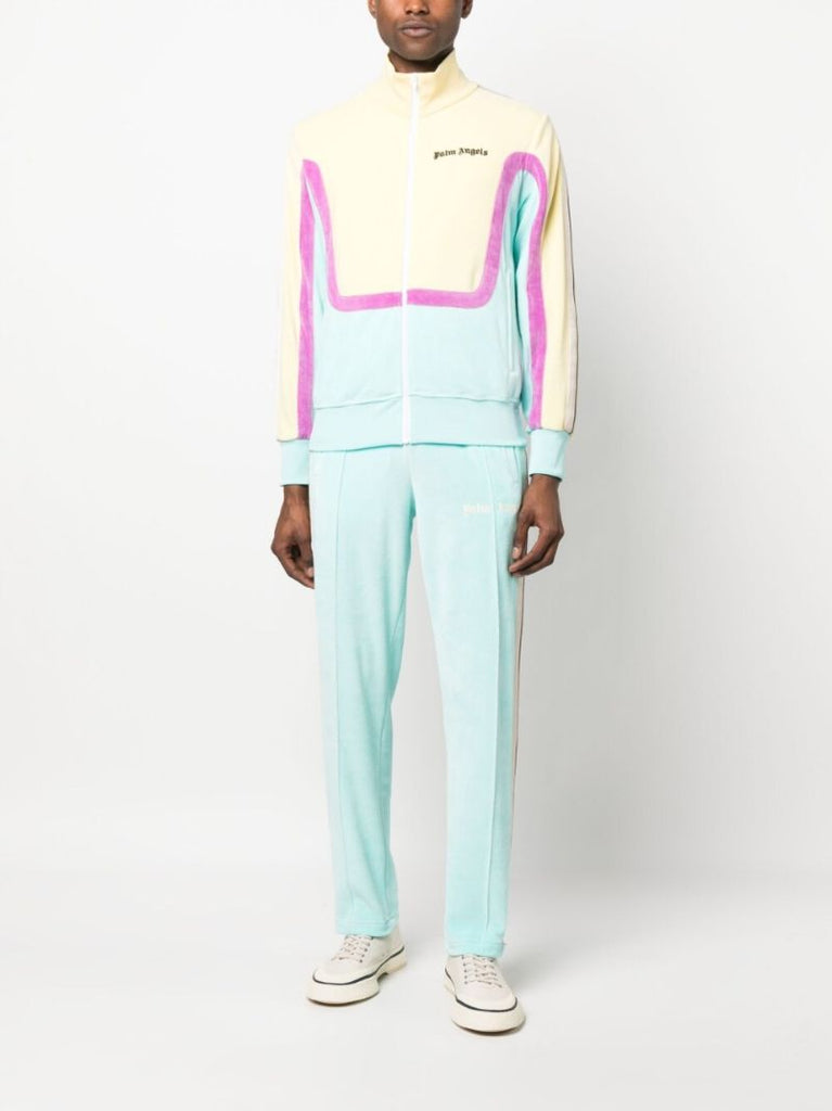 Multicolour Colour Block Logo Lightweight Jacket