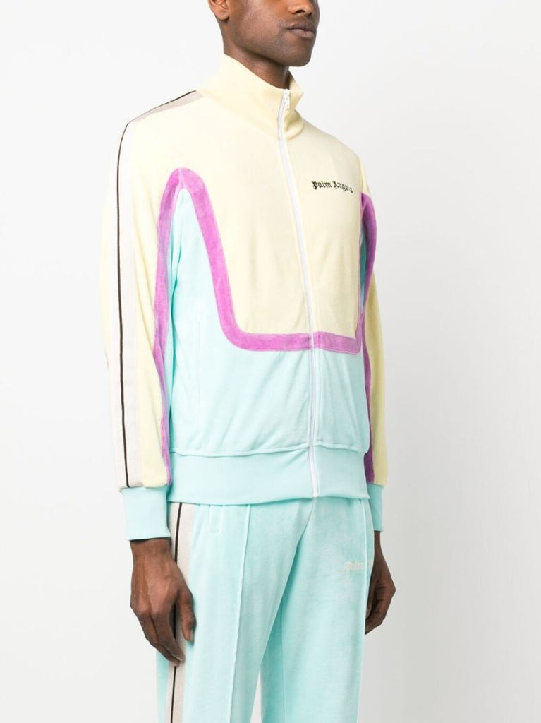 Multicolour Colour Block Logo Lightweight Jacket